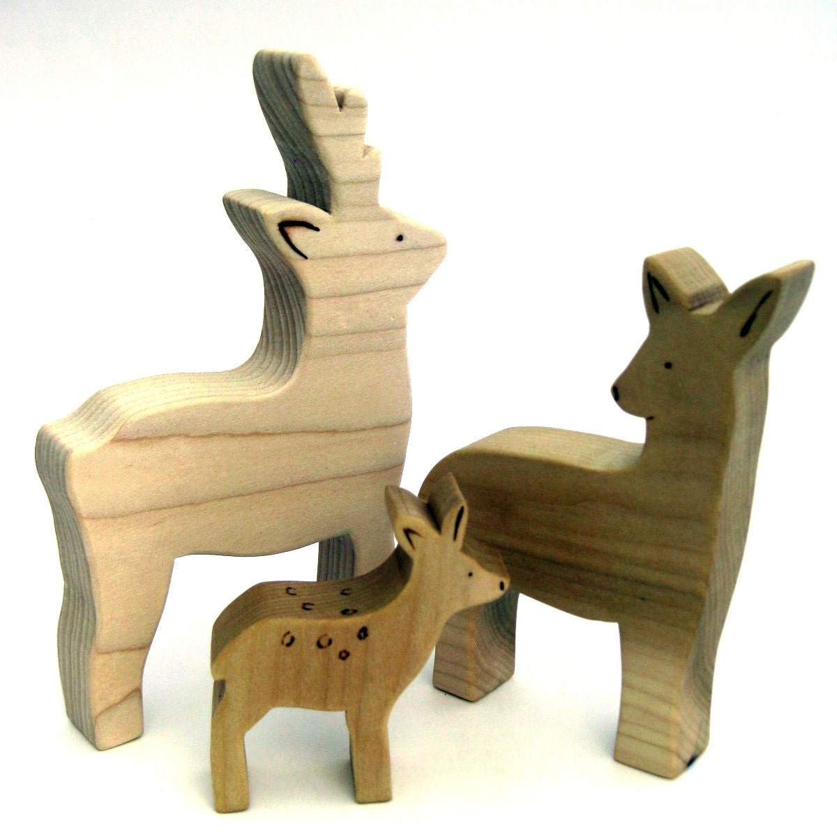 Deer Family - Woodland Animals - Natural Toys