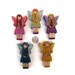 Quintet of Fairies - Wood Toys - Woodland Fairy Toys