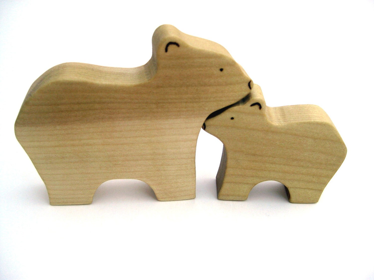 Mama & Baby Bear Toys - Handmade Wooden Toys - Waldorf Toys