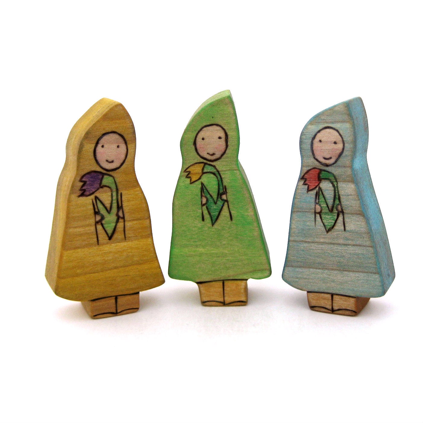 Root Children Set - Nature Table Toys - Wooden Toys