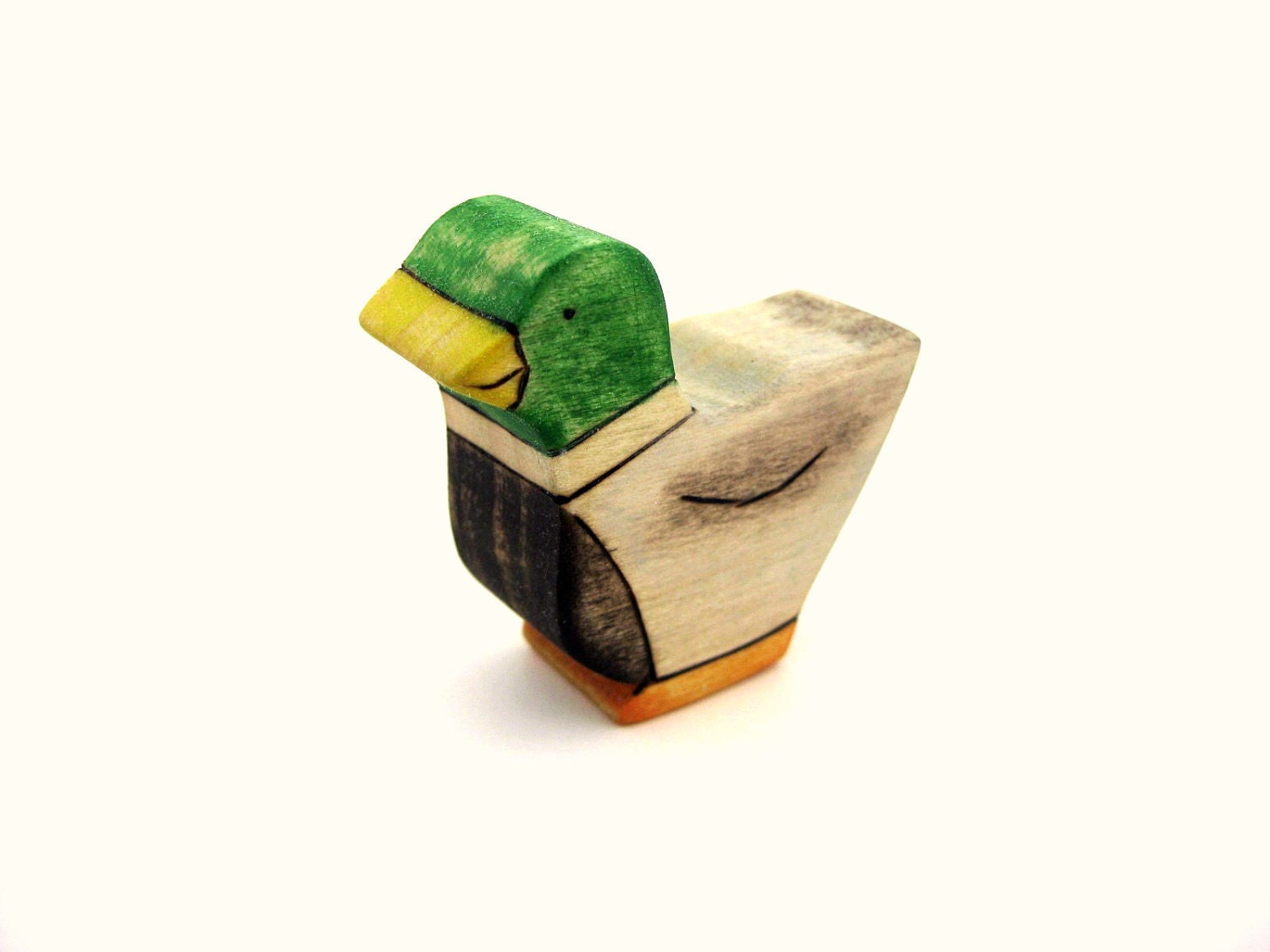 Mallard Duck Toy - Farm Toy - Animal Toy - Wooden Toy