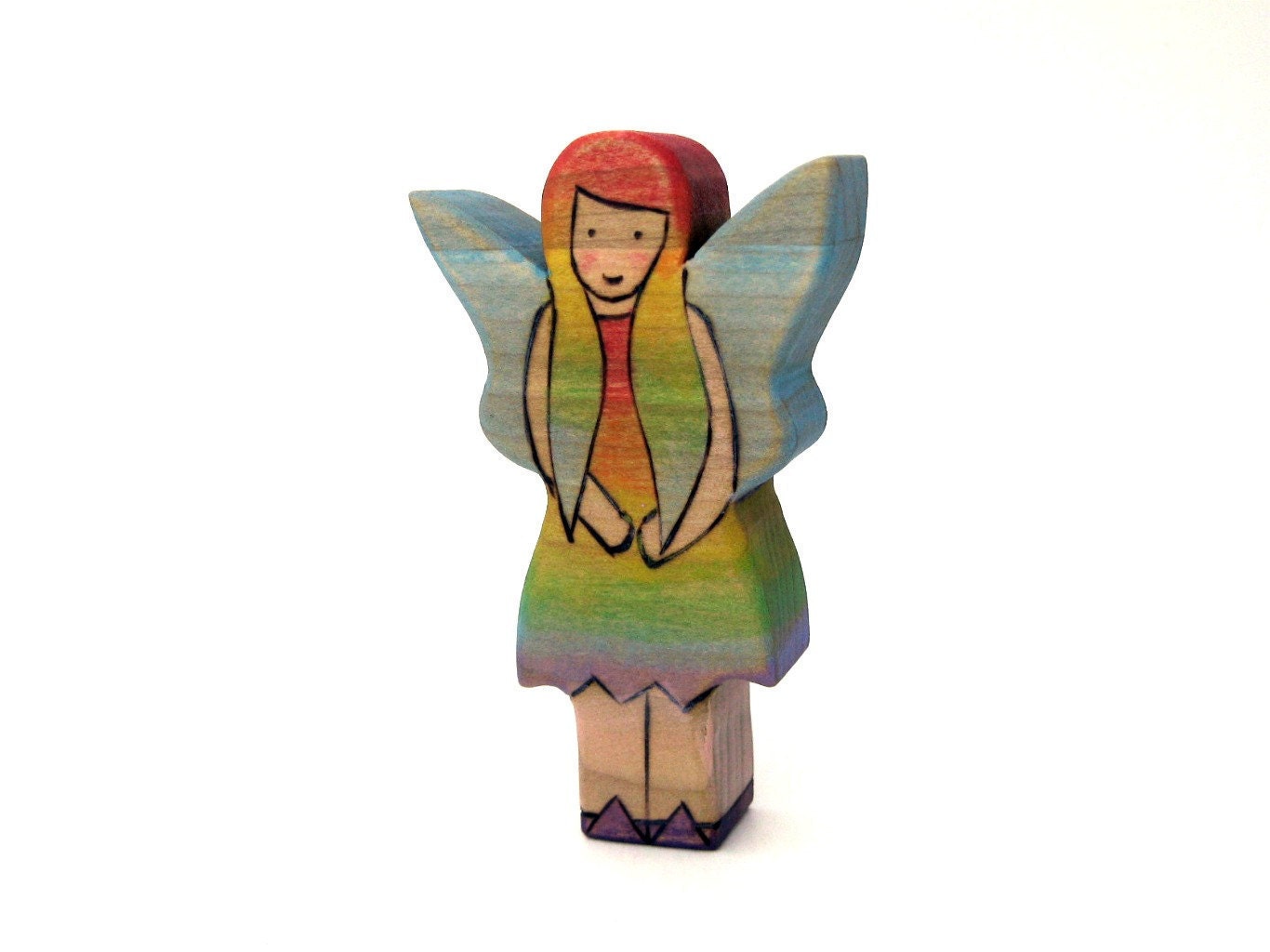 Woodland Fairy Toy - Wooden Toy - Handmade Toy