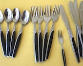 mid century silverware set