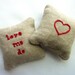 Valentine Hand Embroidered Rose Sachets