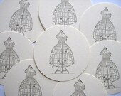 12 Dress Form Tags noE805