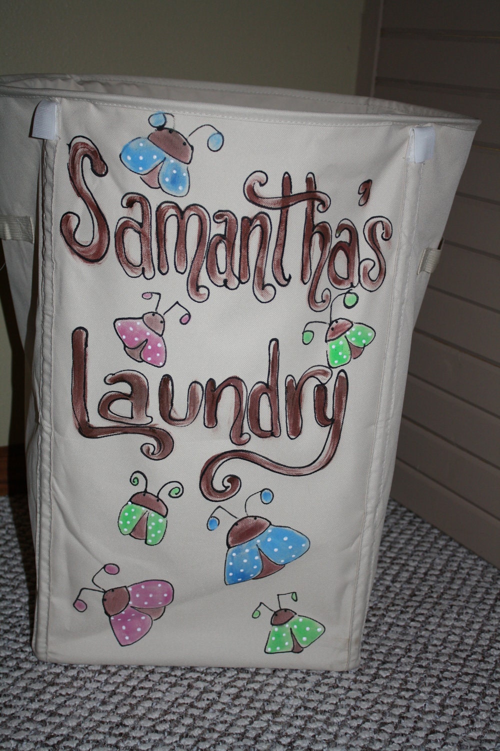 Dirty Clothes Hamper Dirty Duds Basket Laundry by KeepsakesForever