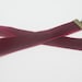Berry Wine Velvet Ribbon Bookmark With Locket