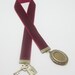 Berry Wine Velvet Ribbon Bookmark With Locket