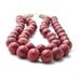 LOVE. red jasper necklace with smoky quartz. sterling silver clasp. double strand. chunky. valentine.