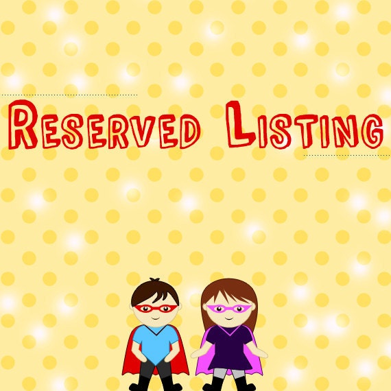 Reserved Listing - Tinika Lloyd