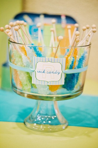 PRINTABLE Personalized Food Label in Modern Alphabet theme