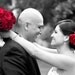 Stylish Deep Red Rose Wedding Veil Flower Hair Clip Fascinator