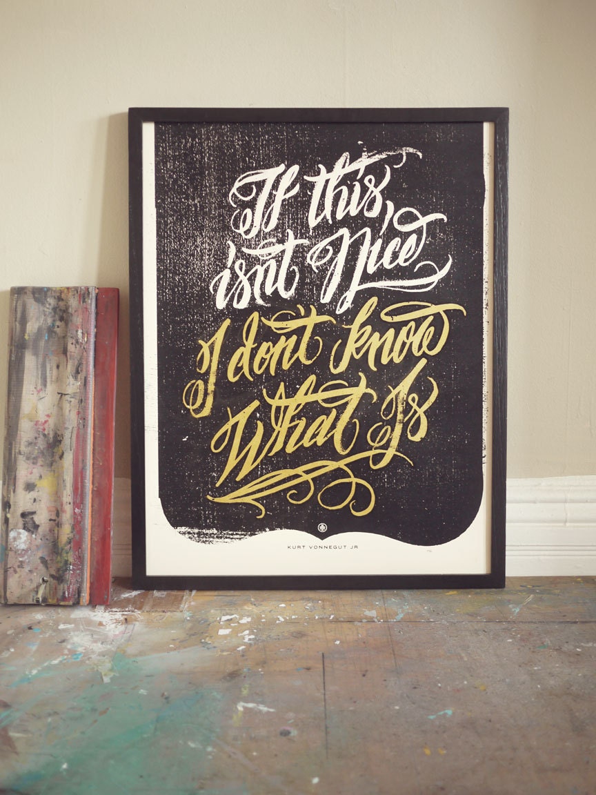 Words to Live By / Art Print - 18 x 24