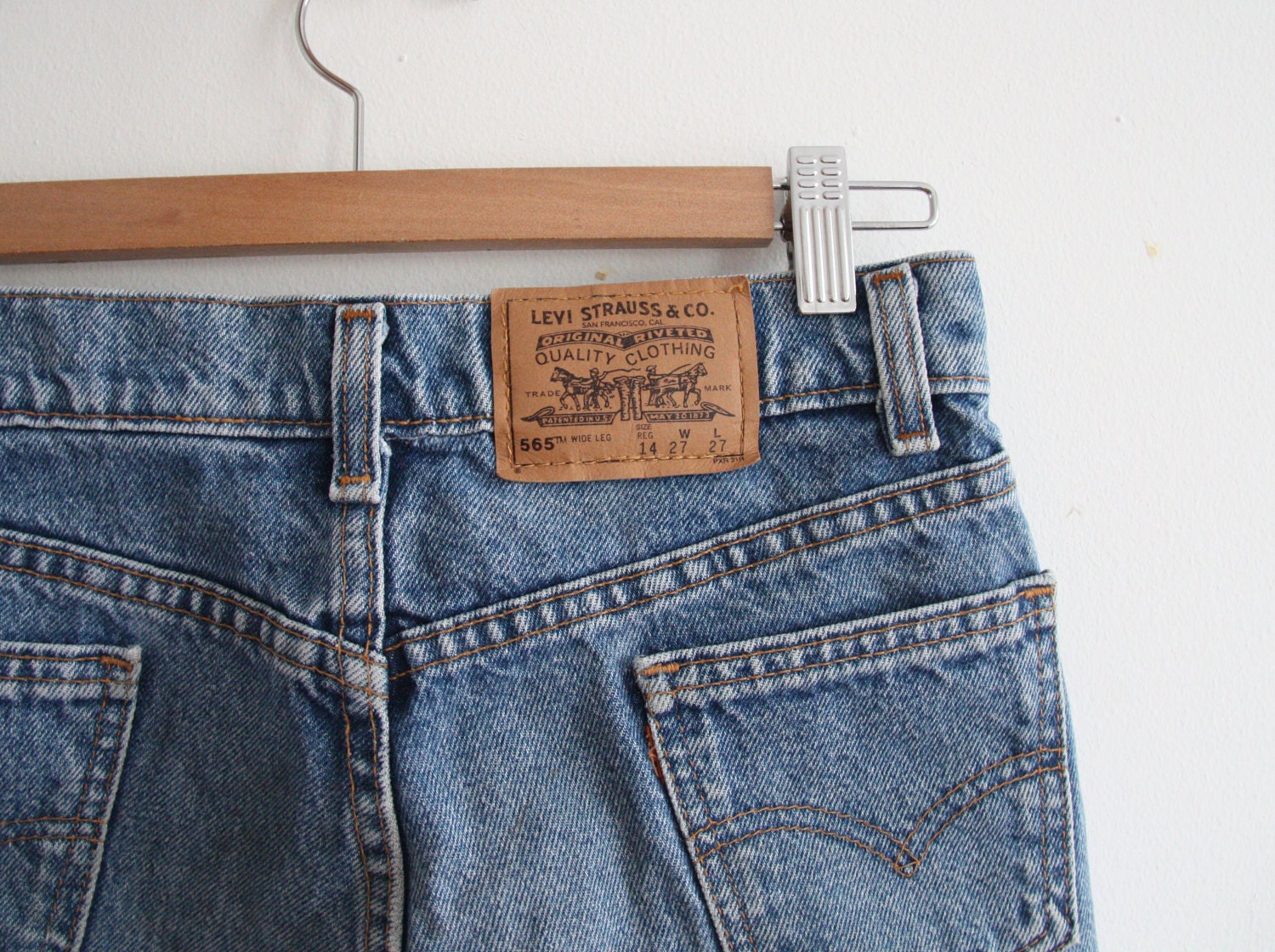 original ripped levis strauss shorts
