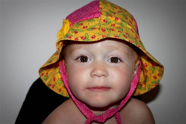 INSTANT DOWNLOAD Reversible Sun Hat for Baby with ties PDF Sewing Pattern By Hadley Grace Designs - Includes Sizes Newborn to 2T