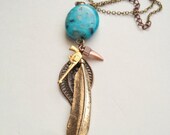Turquoise Charm Necklace