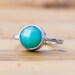 Chrysoprase Ring- Gemstone Ring - Silver Ring - Bezel Ring - Stackable Ring - Mother's Day Gift