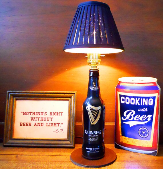 Guinness 11.2oz Parlor Beer Bottle Lamp Light by BrewLamps on Etsy