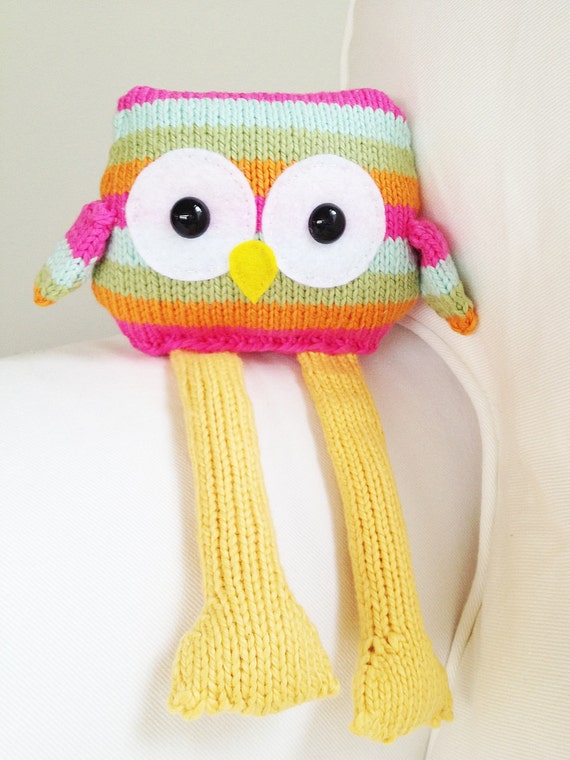 Owl Knitting Pattern Toy Owl Softie Pattern PDF by ...
