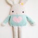 Bunny Knitting Pattern - Toy Easter Bunny Softie Pattern - PDF