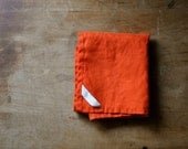 DISH TOWEL - linen red