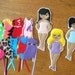 In the Hoop Felt Dress Up Doll Design Set for Embroidery Machines