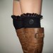 End of Season SALE HOT Black Lacey Girlie Over The Knee Boot Socks HOT