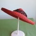 Reserved for Jay AnnVintage Famous Barr Red Straw 1950's Glamour Hat
