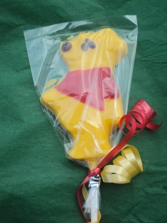 12 Winnie the Pooh Chocolate Lollipop Favor Il_570xn