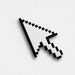 Mac Pixel Cursor brooch / necklace