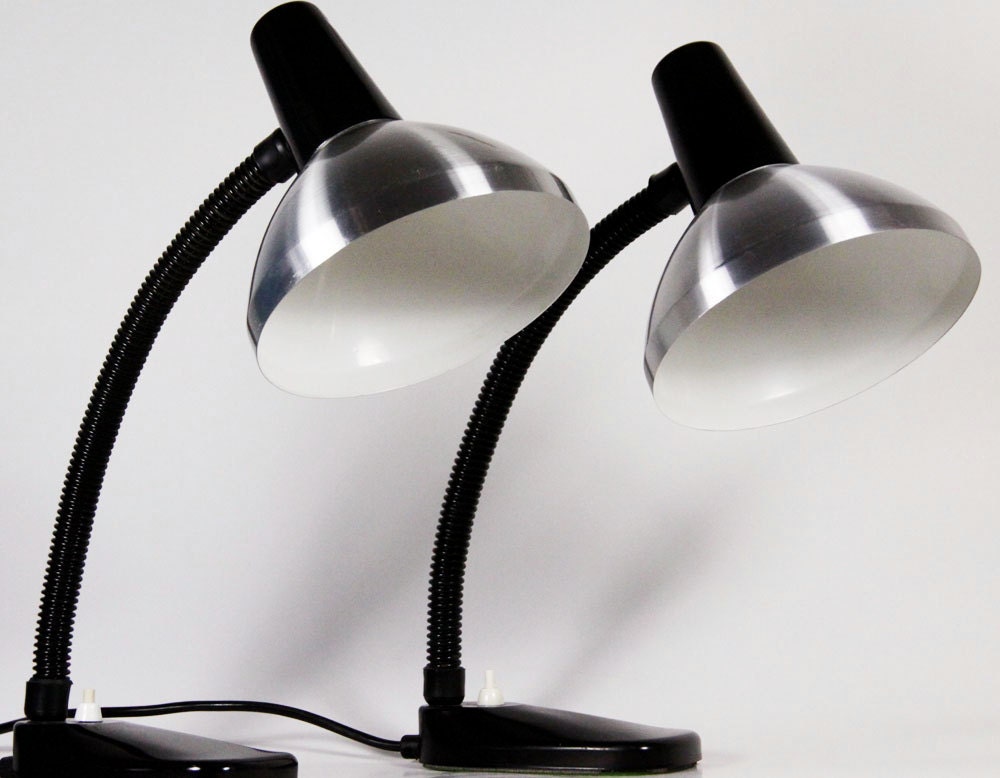 Pair of HALA Industrial Desk Lamps  '50s - 1001vintage