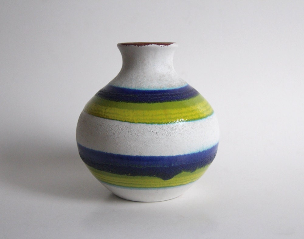 Colorful German Vase - 1970s Carstens