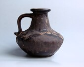 Vintage Fat Lava Jug Brown  - Ruscha 60s 377-21