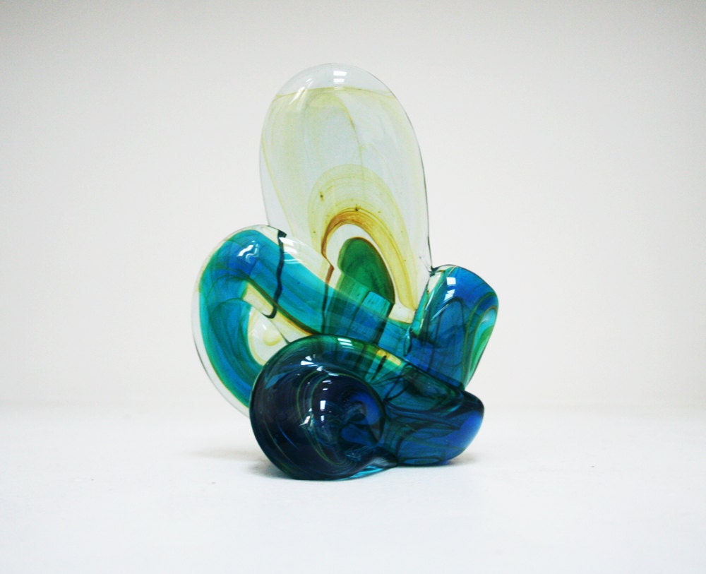 1970s Glass Sculpture - Mdina