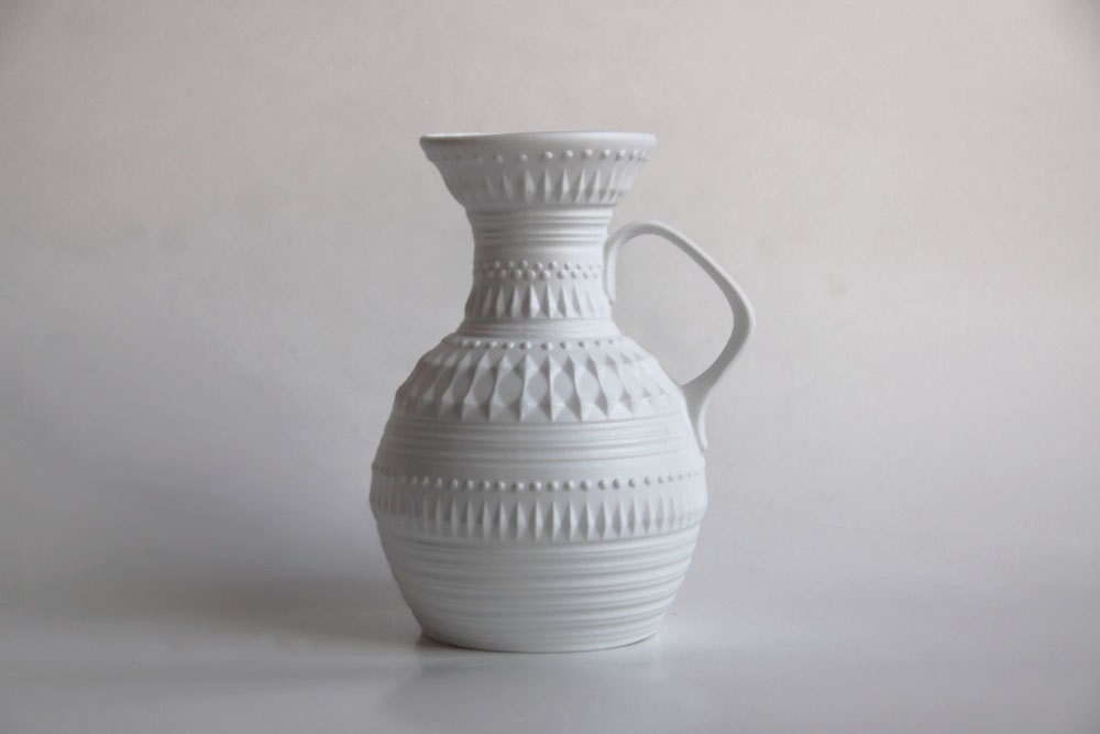 Reserved Vintage White Porcelain Pitcher - Royal Porzellan KPM