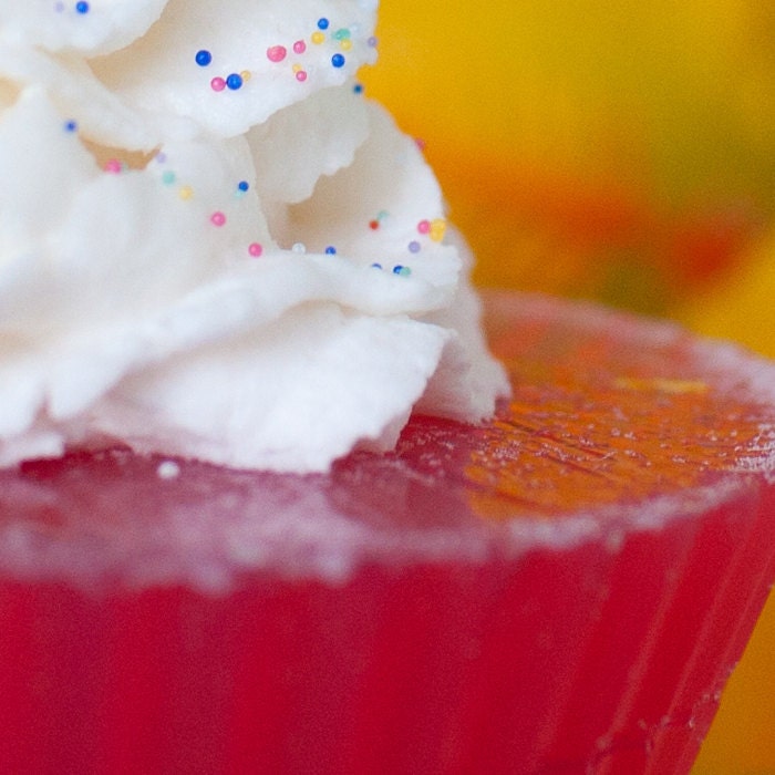 Plumeria Cupcake Soap - Vegan & Paraben-free