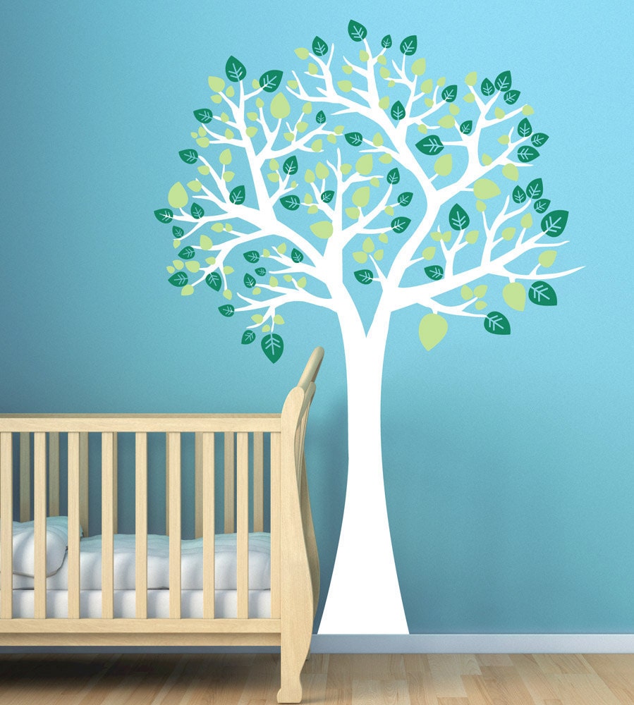 Large Tree Wall Decal for Nursery, Playroom  Kids wall stickers. Nature theme