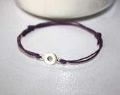Simple Circle Bracelet or Anklet, Tibetan Silver Circle, Eternity, Karma