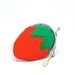 Delicious strawberry mini coin purse