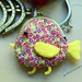 Little yellow chick clutch purse