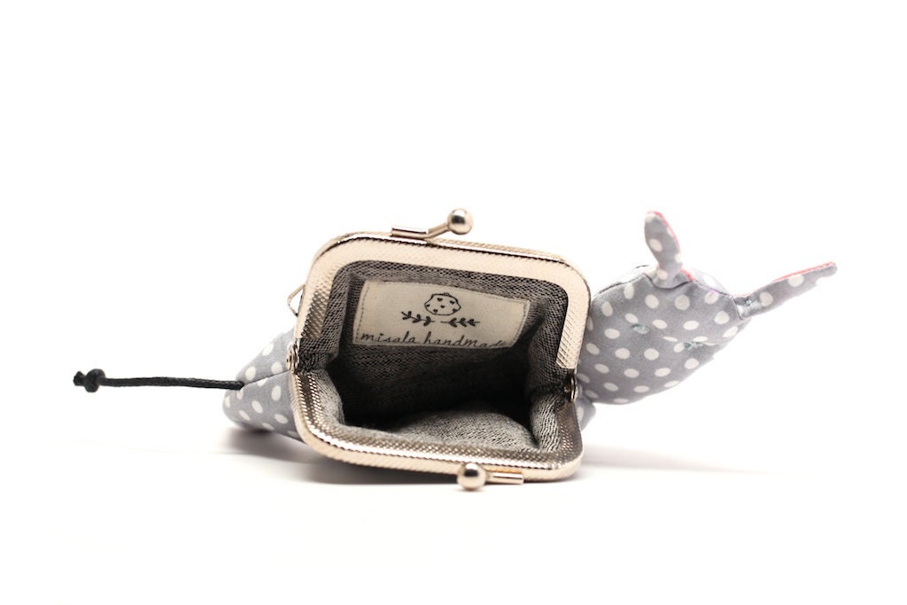Little silvery grey mule clutch purse