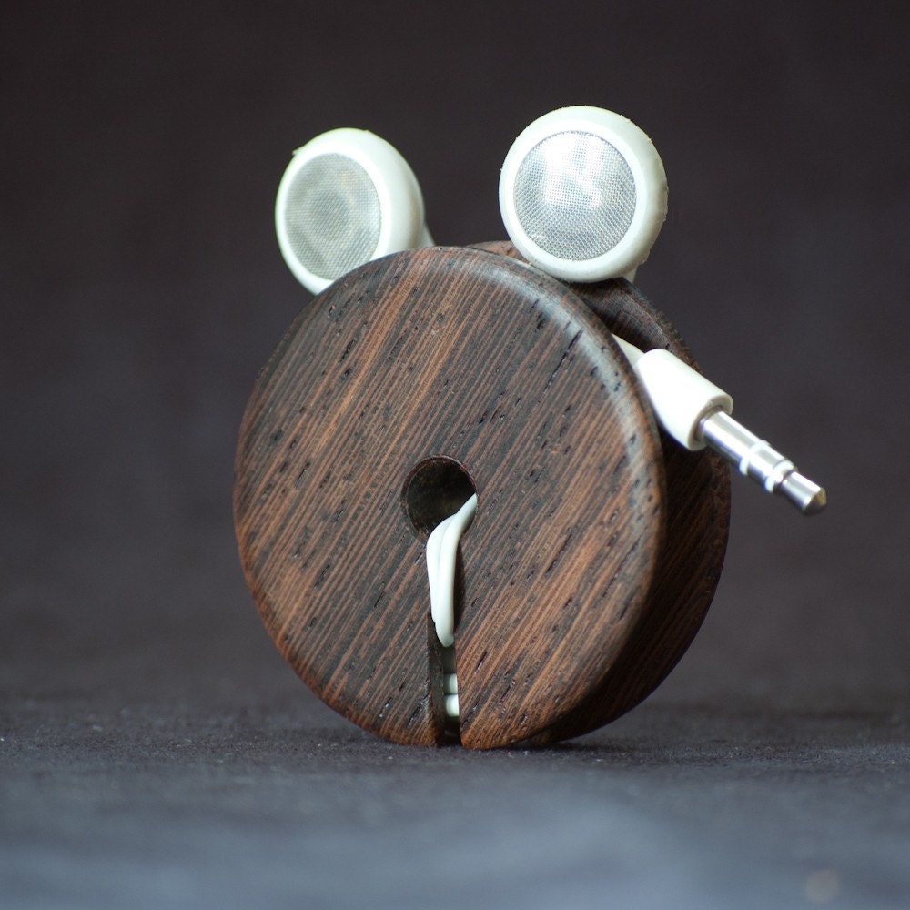 Wood Ear bud holder - Wenge (Quartersawn)