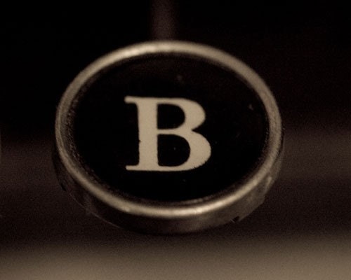 Letter B Typography 4x6 Photo of the Letter B Il_170x135