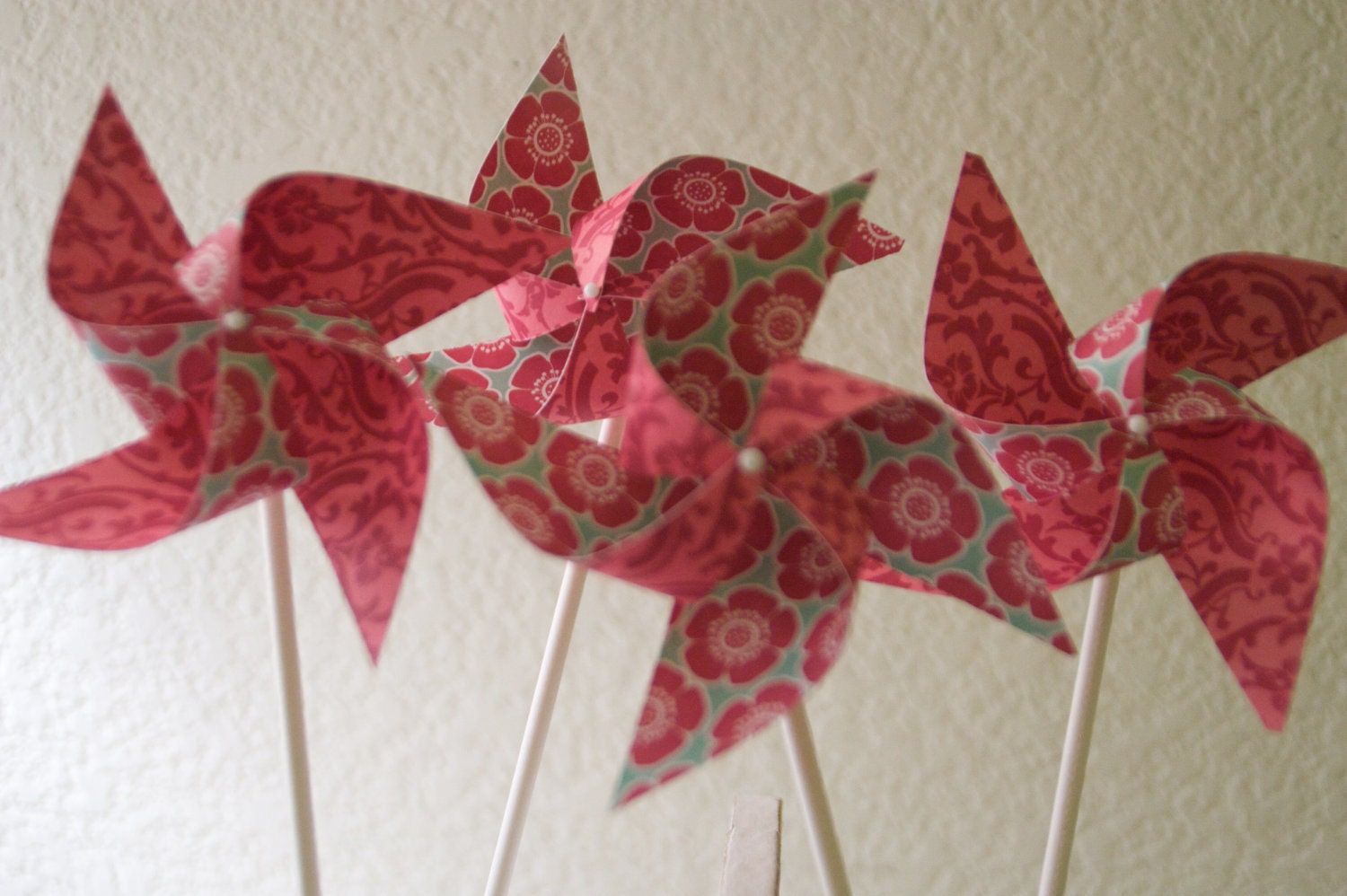 Wedding deocr 12 Mini Pinwheels Rustic Romance (Custom orders welcomed)