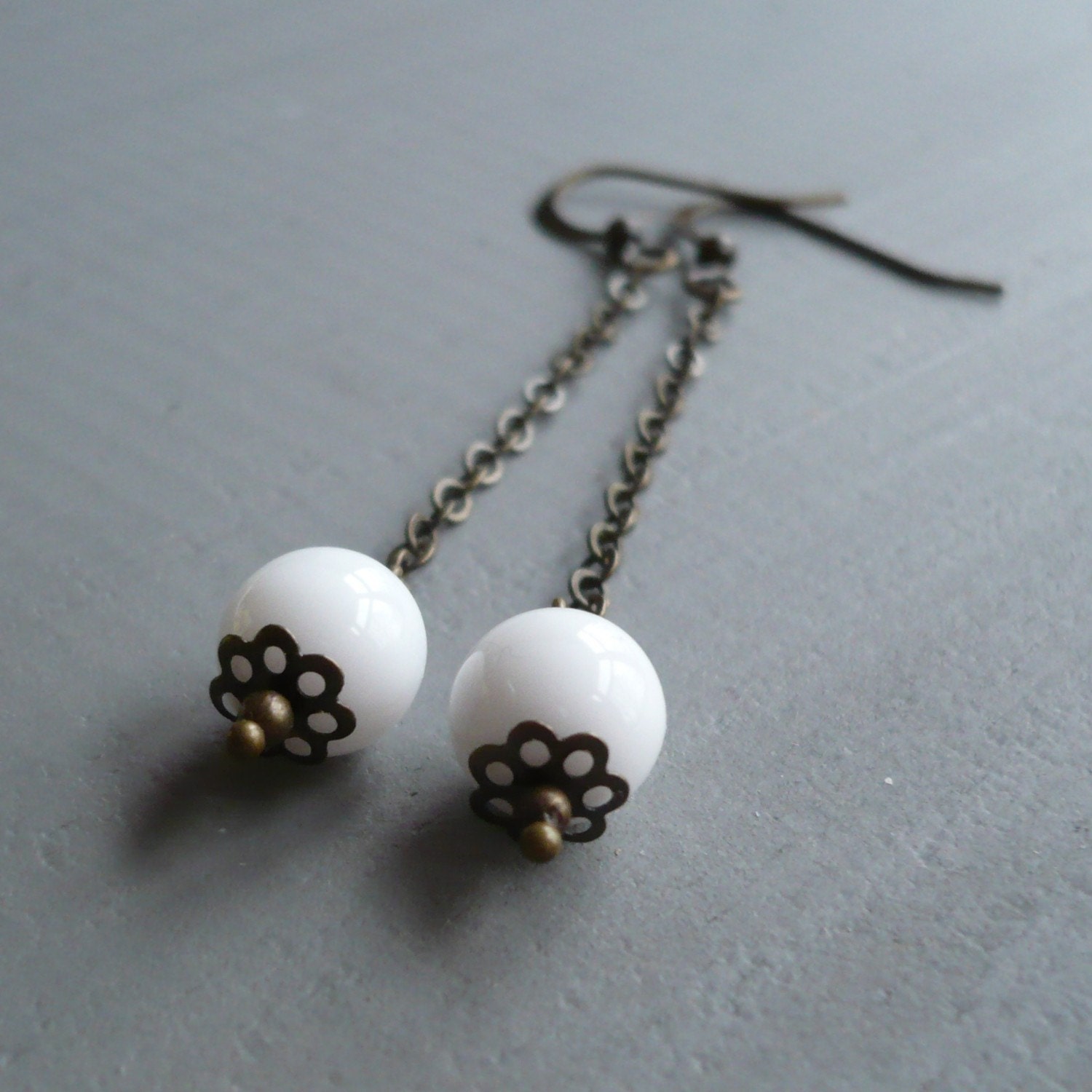 Snow ball earrings