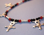 Silver Tuareg Necklace with 5 Tiny Southern Crosses