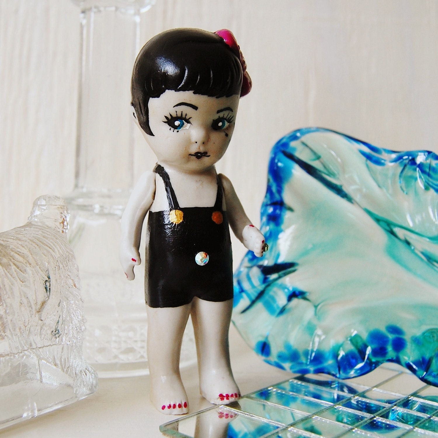 Sadie the Sinister Swimmer, Antique and Upcycled