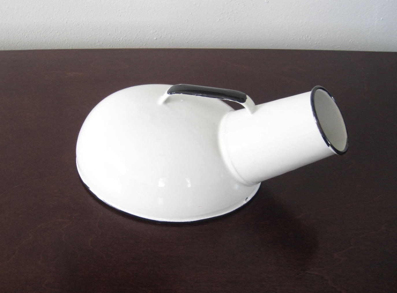 Vintage Antique Porcelain Enamel Urinal or by StaceyCarlisleVntg