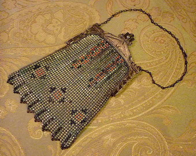 Antique Victorian Handbag - Whiting and Davis