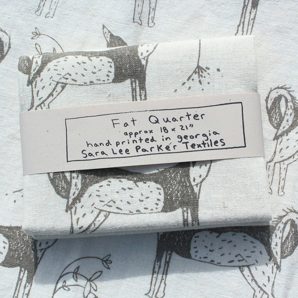 SALE fabric - Grey Dogs